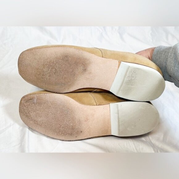 Vintage Mens Tan Suede Split Leather Bowling Shoes~9.5~USA - Picture 6 of 7